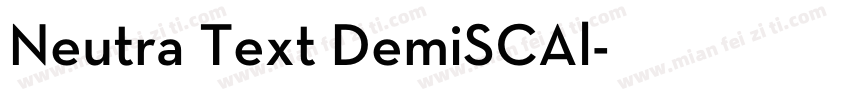 Neutra Text DemiSCAl字体转换